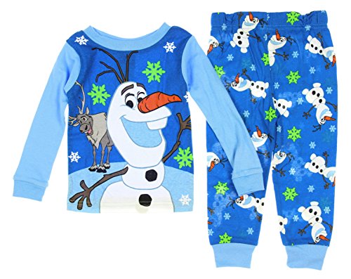 Disney Frozen Little Boys' Olaf & Sven Snowflake 2 Piece Pajama Set