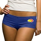 NCAA Kansas Jayhawks Hot Shorts Panties, Royal Blue, Large