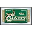 U of North Carolina Charlotte Logo and Mascot Framed Mirror (fls)