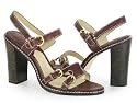 Michael Kors Molly Brown Leather High Heel Sandals