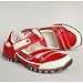 s.OLIVER KIDS, Mädchen Ballerina, 2-Klett, Decksohle Leder,  rot-cremeweiss
