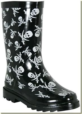 Chooka - Kid's Tossed Skulls Rain Boots