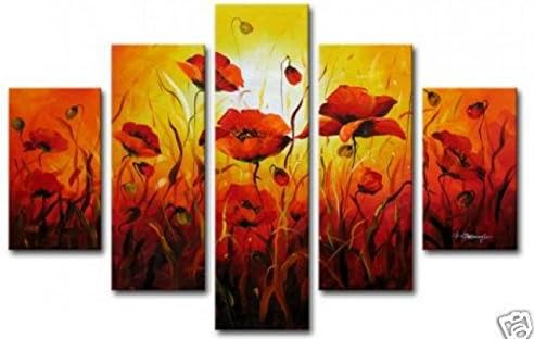 Arts World Hand-Painted Hi-Q Wall Art Home Decorative Framed Flowers Oil Painting The Picture On The Kitchen F 875