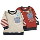 【アウトレット】 La Chiave トレーナー (80～130cm) キムラタンの子供服 ベージュ 90 ( 53353x53553-154 )