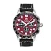 Victorinox Swiss Army,Victorinox Swiss Army Men's 24785.1000 Airboss Mach 6 Black Leather Automatic Chronograph Red Dial Watch,Victorinox Swiss Army,24785.1000,V25785