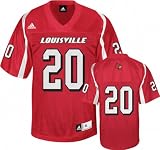 Louisville Cardinals Football Jersey adidas #20 Red Replica