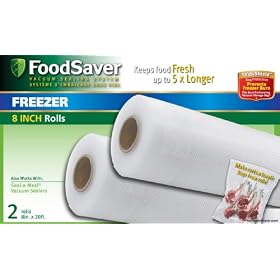 FoodSaver� 2-pack 8" x 20' Heat-Seal Rolls