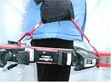 Ski Grip - Ski Carrier Red Handle with Red Carabiner