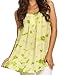 Sakkas Ashanti Embroidered Trim Picot Rayon Tie Dye Tank Top