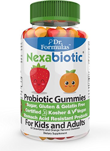 Dr. Formulas Nexabiotic Probiotic Gummies for Kids and Adults, Certified Kosher and Vegan, Free of Sugar, Gluten, and Gelatin, 30-day Supply Dr. Formulas Nexabiotic Probiotic Gummies for Kids and Adults, Certified Kosher and Vegan, Free of Sugar, Gluten, and Gelatin, 30-day Supply