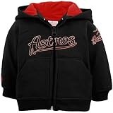MLB Majestic Houston Astros Newborn Black Full Zip Hoody Sweatshirt (6-9 Months)