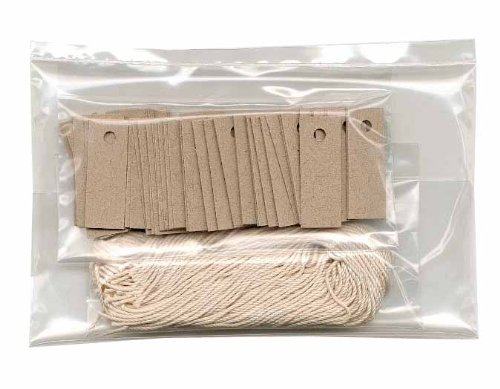 100 Blank Mini KRAFT Hang Tags (1/2