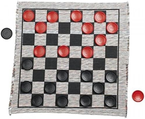 Jumbo Checker Rug Game 28" x 28"