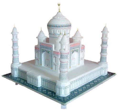 Artist haat handmade colourful painted taj mahal with b…