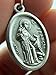 Silver-Toned Saint Francis and Saint Anthony Religious Pet Protection Medal Pendant, 1 Inch