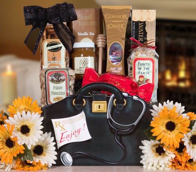Doctors Prescriptions Bag Gourmet Food Gift Basket by The Treasured Basket