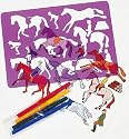 Horse Stencils & Pens Set