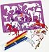 Horse Stencils & Pens Set