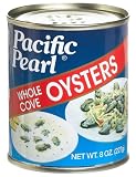 Pacific Pearl Whole Oysters, 8-Ounce Cans (Pack of 12)