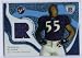 2003 Topps Pristine Rookie Premiere Jerseys RPR-TS Terrell Suggs Ravens(Rookie Insert - Piece of Authentic Game Used Jersey - Football Cards)
