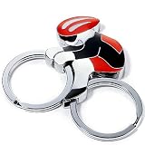 文房具&生活雑貨通販専門店ランキング106位 TROIKA GERMANY(トロイカ) ON TOUR キーリング オンツアー ブラック/レッド KR10-50/RD