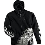 Icon Represent Men’s Hoody Zip Sports Wear Sweatshirt – Color: Black, Size: X-Large