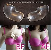 bikini slip, envy body shop, ENVY Silicone Push-up breast Pads swimsuit and bra inserts secret weapon
