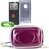 Flip Mino HD 2nd Generation Flip Video TPU Camera Carrying Case Pouch Sleeve-- ( PURPLE ) + SMOKE TPU Flip Mino HD 2G Skin + Flip Mino HD 2G Screen Protector + Vangoddy tm, Live*Laugh*Love wrist band!!!