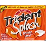 Trident Splash Orange Swirl Ten 9-piece packs per box