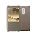 Huawei Ascend Mate 8 Case, Premium Leather Cover with View Window (S View) Protective Smartphone Flip Cover Folio Case (Ultra Thin Slim) (Brown)