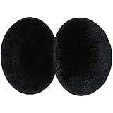 Faux Fur Bandless Ear Muffs, Black or Brown Mink, Leopard, and Ocelot, Regular, Small