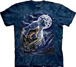 Wolf Spirit Moon T-Shirts 100% Cotton Short Sleeved Shirt