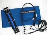 Miniature Horse / Sm Pony Saddle Pad, Bridle and Cinch Set - Blue