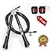 Crossfit Jump Rope comes with Wrist Wraps Necessary for Any Boxing MMA WOD Cardio and Fitness Training Fully Adjustable to Fit Men and Women