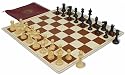 ClubTourney Kit in Black & Camel with Chess Piece Bag - Brown