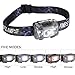 OUTPO 5 Modes Headlight Headlamp Flashlight Led Camping Lantern With 3 AAA Batteries And IP67 Waterproof for Hiking, Camping, Riding, Fishing, Hunting, Running, Outdoor Equipment, Reading