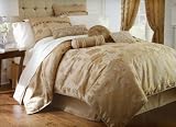 Waterford Linens Ileana Queen Comforter Set, Gold