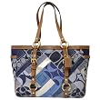 Coach Denim and Leather Signature Patchwork Tote 12217 B4IN