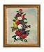 Art Reproduction Oil Painting - Still Life: Flowers Bearing Fruit with Black Crackle and Gold Wood Frame - 26