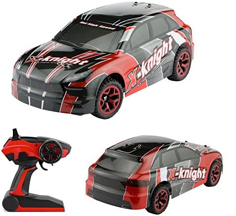 Queenla1:18 Scale RC 4WD Remote Control Li-ion Battery Toy Car For Children (Color :Red)