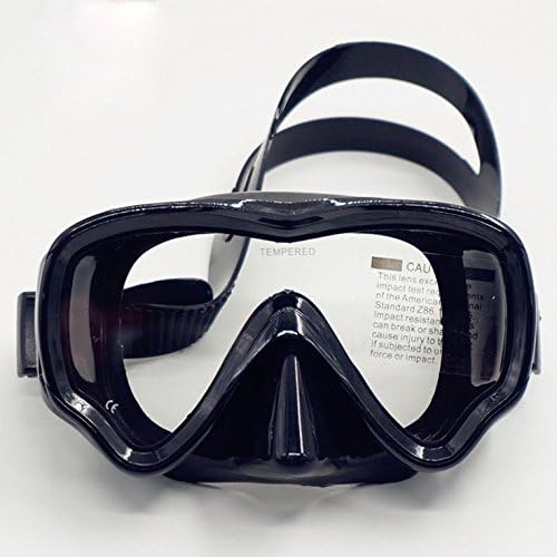Snorkeling Mask Set, OBOSOE Anti-Fog Scuba Diving Mask for Adults, Kids - Black