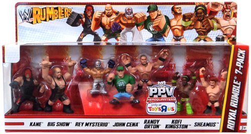 WWE Wrestling Rumblers Mini Figure 7-Pack Royal Rumble