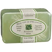 South of France Soap Glycerin Rosemary Mint 8 oz