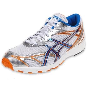 ASICS Men's GEL-Hyper Speed 3 Running Shoe, White/Brilliant Blue/Tiger Orange