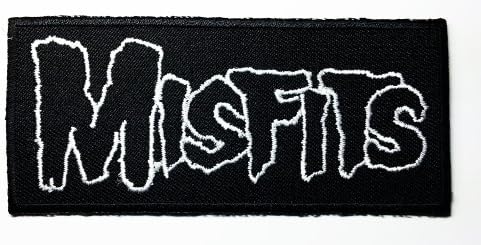 The Misfits - Crimson Ghost Skull Patches 9.8x4.4 Cm Iron on Patch / Embroidered Patch This Appliques Are Great for T-shirt, Hat, Jean ,Jacket, Backpacks