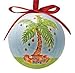 Palm Tree Ball Christmas Ornament, Palm Tree Decorated with Ornaments and Gifts Underneath