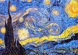 Starry Night, c.1889 by Vincent van Gogh, 4x3