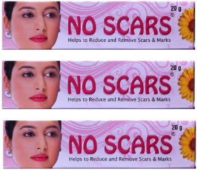 No Scars (Reduce Stretch Marks, Pimple &amp; Burn Scars) 20gm: Pack of 3 - PamHerbals®