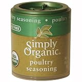 Simply Organic Poultry Seasoning Certified Organic, .32 Ounce Containers (Pack of 6)