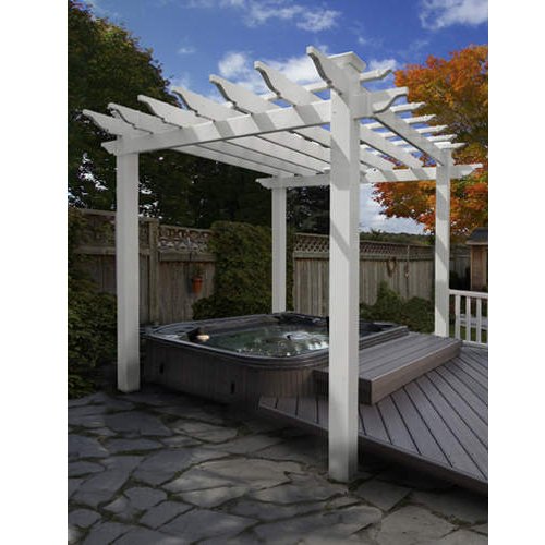 51th%2BypjyJL Ashleys Arbors Vinyl Portland Pergola